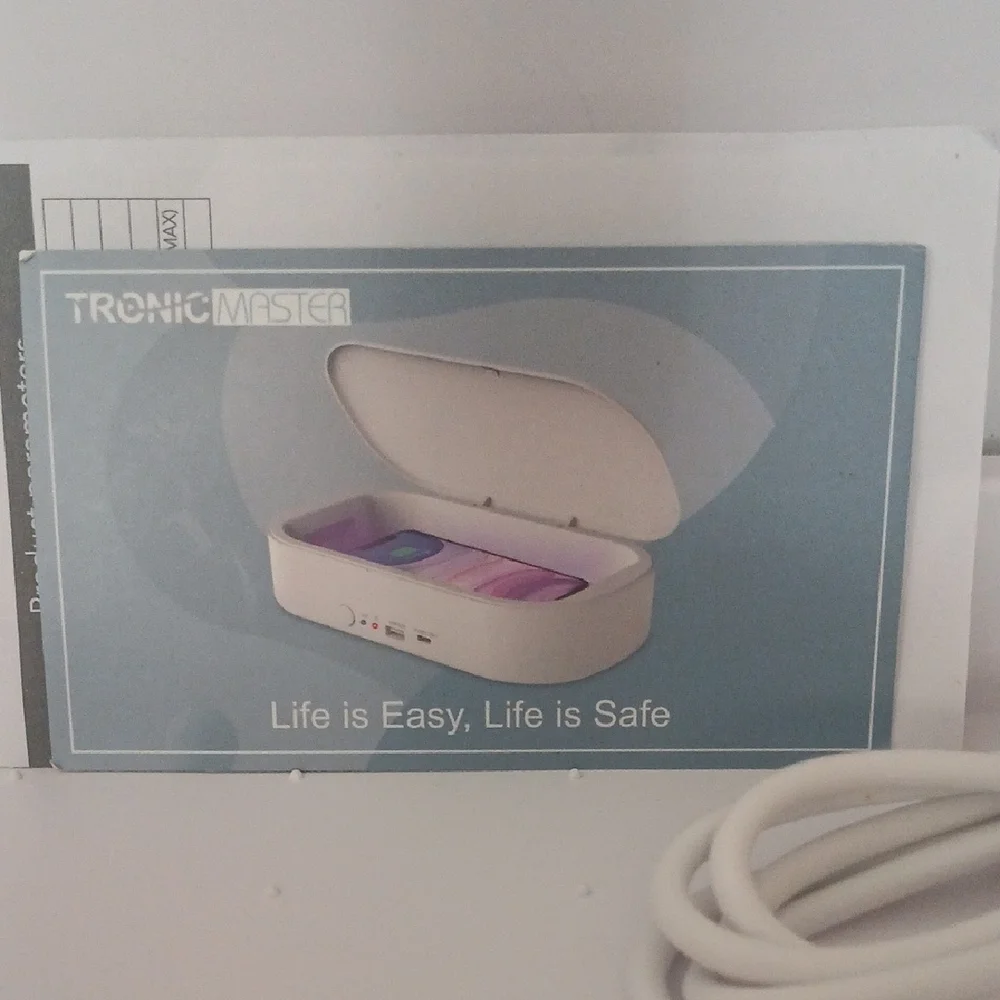 NEW Mint Green Cell Phone UV Sanitizer Box